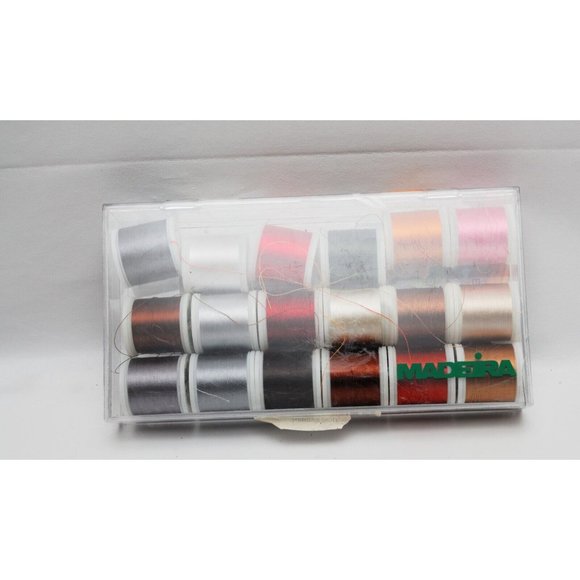 Madeira #40 Rayon Embroidery Thread 200m Each 18 Rolls Crafts Mixed Colors #1 - Picture 7 of 7